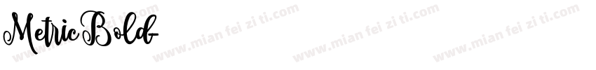 Metric Bold字体转换